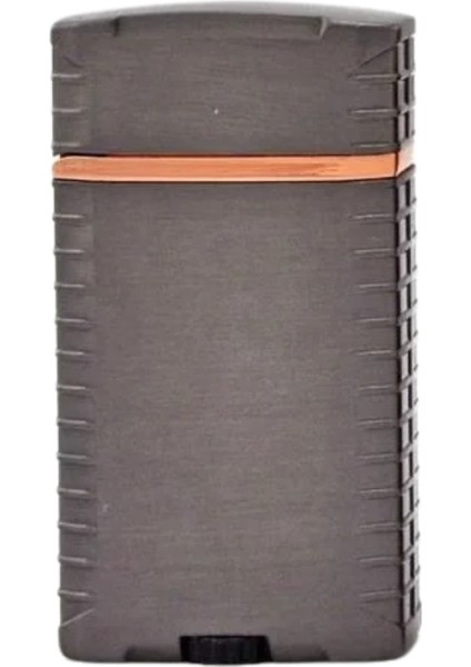 Premiumquality Gunmetal Çift Torch Pürmüz Metal Puro Çakmağı