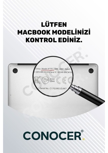 MacBook Pro 14 Inc M3 (A2992) / 14 Inc M3 (A2918) ile Uyumlu Türkçe Q Klavye Klavye Koruyucu