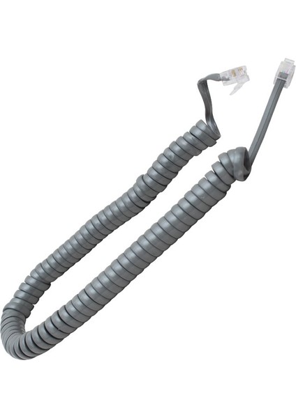 Telefon Spıral Kablo Gri Elektromer (4825)