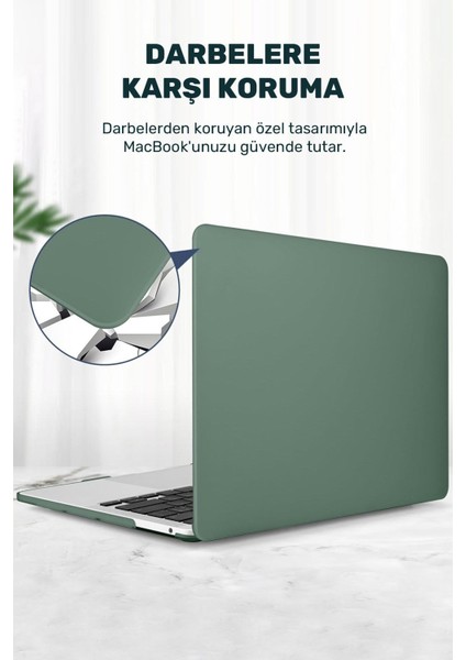 MacBook Air 15.3 Inç 2023 M2 Çip A2941 Uyumlu Koruyucu Kapak Kılıf Tam Koruma