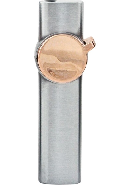 Premiumquality Gümüş Tek Torch Pürmüz Metal Puro Çakmağı