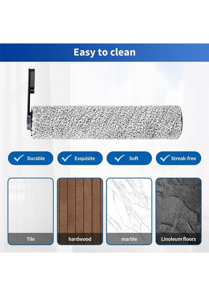 Floor One S5 Vakum Için 3 Hepa Filtre 3 Fırça Silindiri (Yurt Dışından)