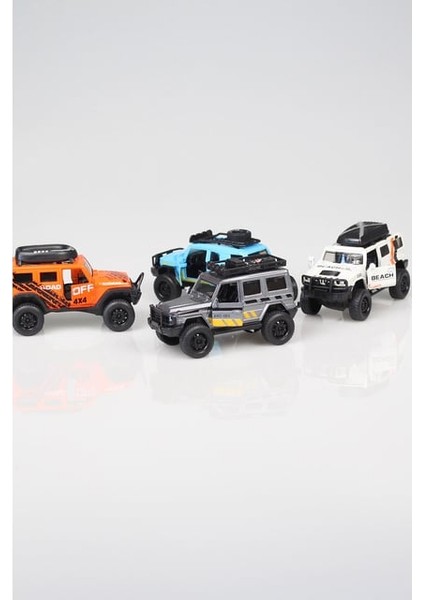 Nessiworld HCL-522A Çek Bırak 1:22 Sesli ve Işıklı Buharlı Off-Road Metal Jeep