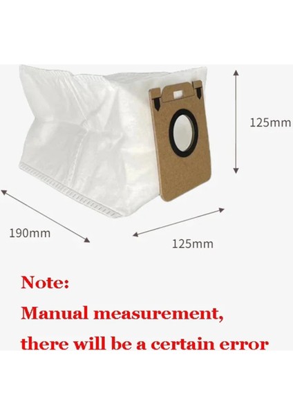 Bot D10 Plus RLS3D Ana Yan Fırça Hepa Filtre Toz Torbası (Yurt Dışından)