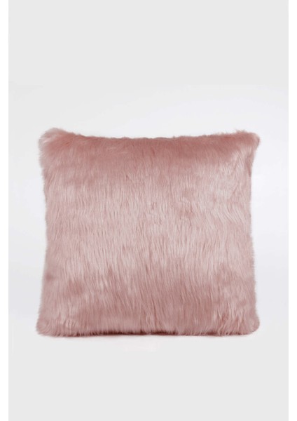 Peluş Pudra Renk Kırlent Kılıfı 45x45 cm – Yumuşak Dokulu ve Şık Dekoratif Yastık Kılıfı