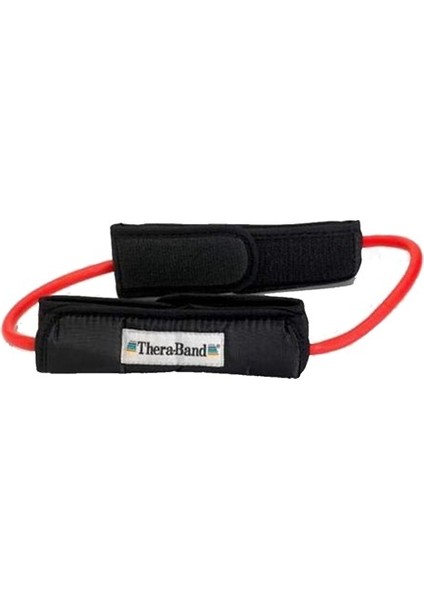 TheraBand® Tubing Loops With Padded Cuffs, Kırmızı