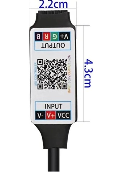 Rgb Lede Bluetooth Özelliği Ekleme Cihazı 5V-24V Bluetooth Modül