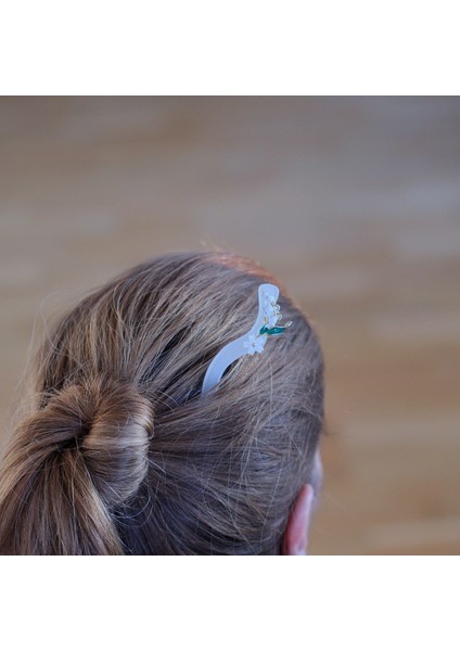 Zarafeti Tamamlayan Geleneksel Çin Tarzı Çiçekli Beyaz Renkli Şık Saç Iğneleri / Tokaları - Her Anınıza Şıklık Katın! fiyatları