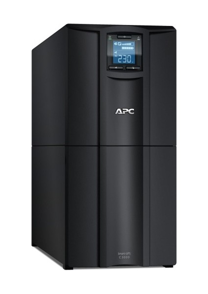 Smart-UPS C Line Interactive 3kVA Tower 230V 8x IEC C13+1x IEC C19 outlets USB and Serial communication AVR