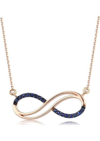 0.11 Karat Safir Sonsuzluk Kolye PN1991SS