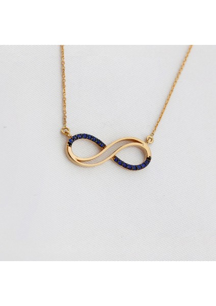 0.11 Karat Safir Sonsuzluk Kolye PN1991SS