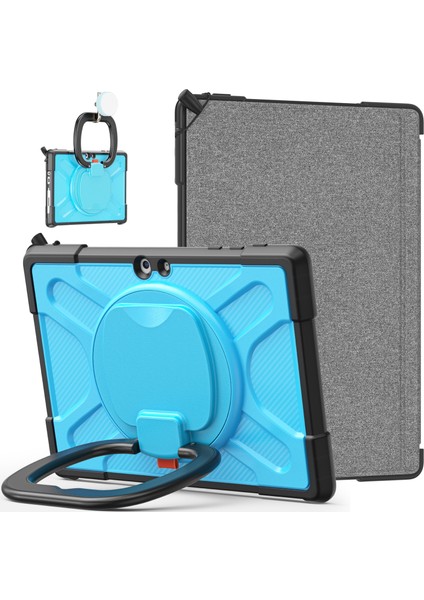 Microsoft Surface Go 1/2/3 Mavi Için Tpu + Pc Kılıfı (Yurt Dışından)
