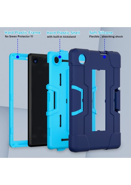Tcl Tab 8 Le / Wifi Lacivert Için Silikon Hibrit Pc Tablet Kılıfı (Yurt Dışından) modelleri
