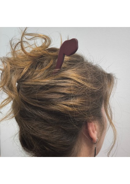 Zarafeti Tamamlayan Geleneksel Çin Tarzı Sandal Ağacından Kahve Rengi Bozalı Şık Saç Iğneleri / Tokaları - Her Anınıza Şıklık Katın!