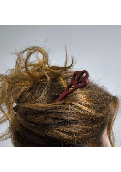 Zarafeti Tamamlayan Geleneksel Çin Tarzı Sandal Ağacından Kahve Rengi Bozalı Şık Saç Iğneleri / Tokaları - Her Anınıza Şıklık Katın!