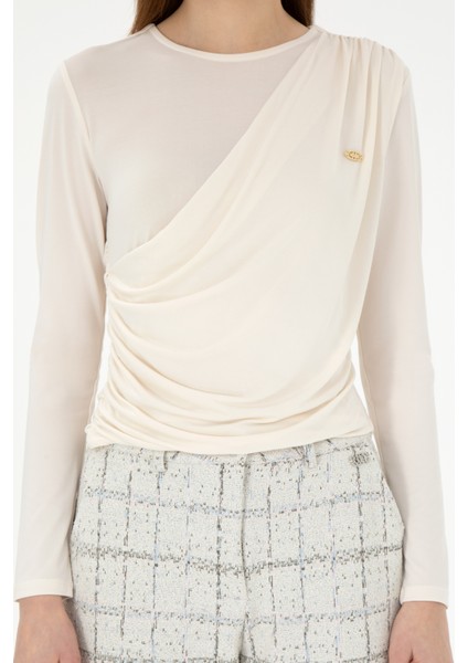 Kadın Krem Sweatshirt 50291561-VR071