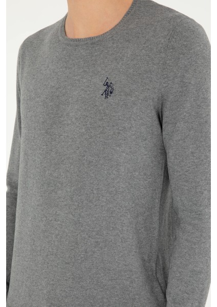 Erkek Gri Melanj Kazak /Triko 50293505-VR086