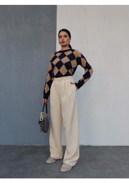 Krem Palazzo Pantolon fiyatları