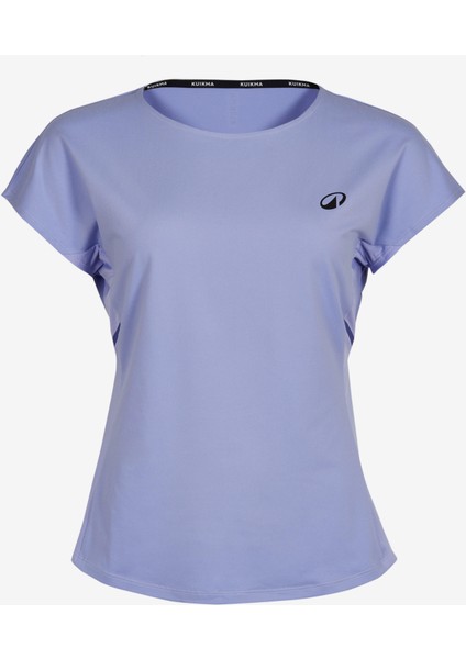 Artengo Kadın Yuvarlak Yaka Tenis Tişörtü - Eflatun - TTS Dry