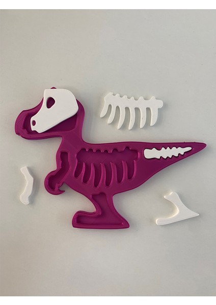 T-Rex Dinazor Çocuk Okul Kreş Eğitici Öğretici Sevimli Puzzle