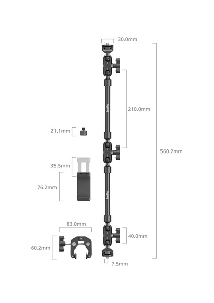 4766 Clamp Uçlu Magic Arm