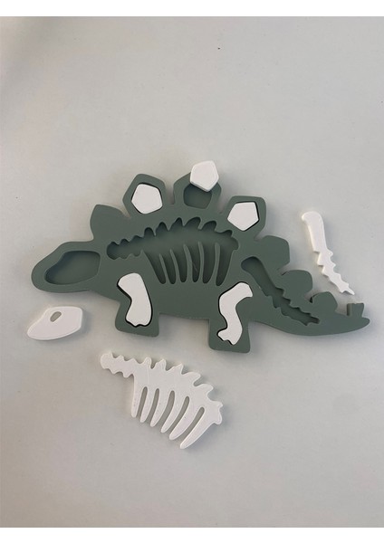 Stegosaurus Dinazor Çocuk Okul Kreş Eğitici Öğretici Sevimli Puz fiyatları