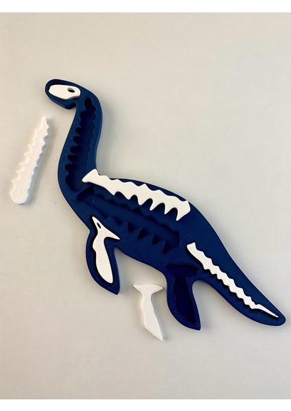 Plesiosaurus Dinazor Çocuk Okul Kreş Eğitici Öğretici Sevimli Puz