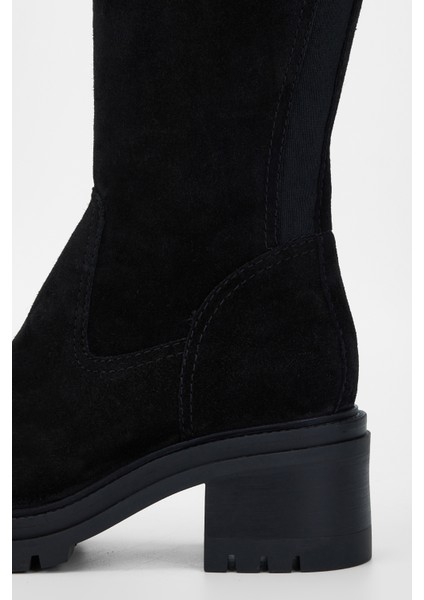 Kadın Siyah Süet Deri Çizme 957 40304 Bn Cızme SK23/24 fırsatları