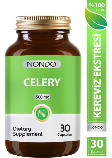 Celery Kereviz Ekstresi 500 Mg 30 Kapsül