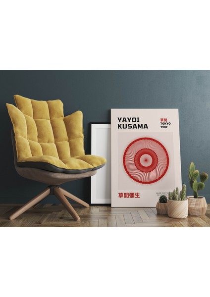 Yayoi Kusama Minimalist Sanatsal Kanvas Tablo Modern Duvar Tablosu