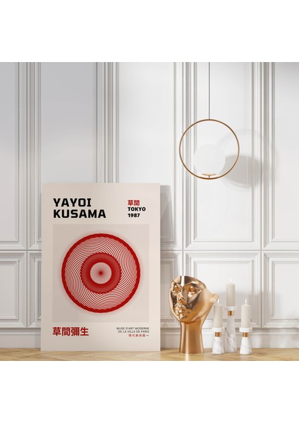 Yayoi Kusama Minimalist Sanatsal Kanvas Tablo Modern Duvar Tablosu