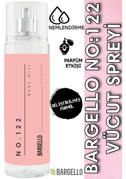 NO:122 Body Mist Kadın 200 ml Edt