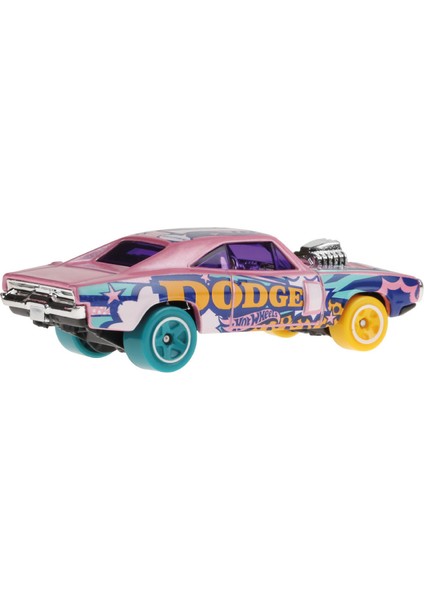 1/64 Ölçek Tekli Regular Arabalar HTD47 Hw Art Cars / '70 Dodge Charger R/t (Pembe) indirimleri