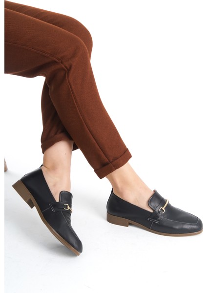 Tina Model Deri Tokalı Kadın Günlük Loafer Babet indirimleri