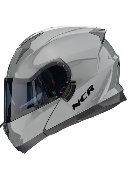 Icon Çene Açılır Kask Siyah Vizörlü