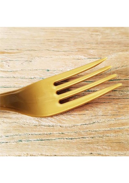 Plastik Gold Altın Renkli Lü x Parti Doğum Günü Çatal - 18 cm . - 25 Adetlik Paket fiyatları