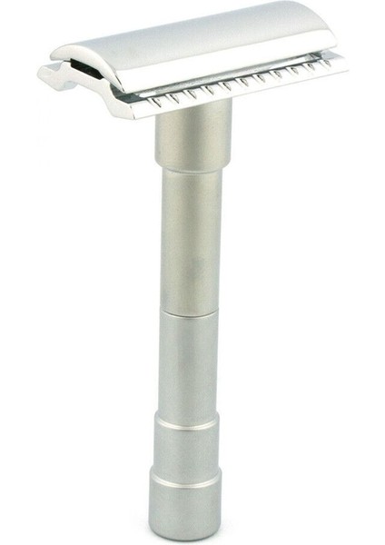 46C Seyahat Çantalı Taşınabilir Tıraş Makinesi Taraklı 4 Parçaya Bölünen 100 mm Metal Klasik Tıraş