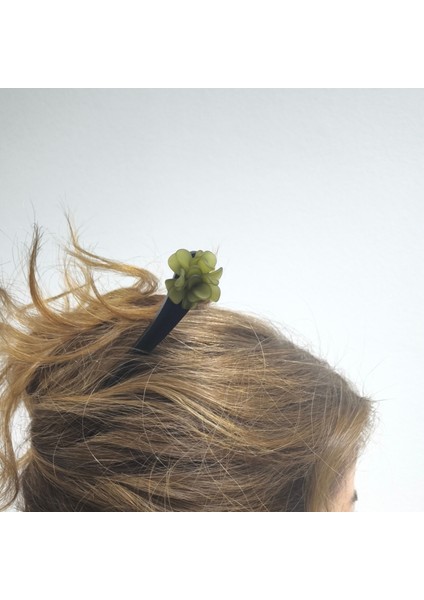 Zarafeti Tamamlayan Geleneksel Çin Tarzı Çiçekli, Sandal Ağacından Siyah Bozalı Şık Saç Iğneleri / Tokaları - Her Anınıza Şıklık Katın!