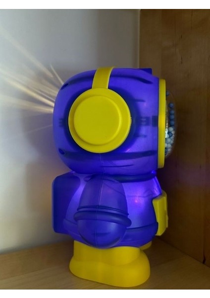 Işıklı Astronot Tasarımlı Kumbara 11 cm x 11 cm 17,6 cm lacivert modelleri