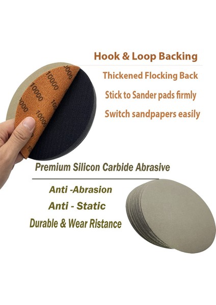 Otomatik Parlatma Veya Germe Için Parlatma Zımpara Pedleri 5000 (Yurt Dışından) modelleri