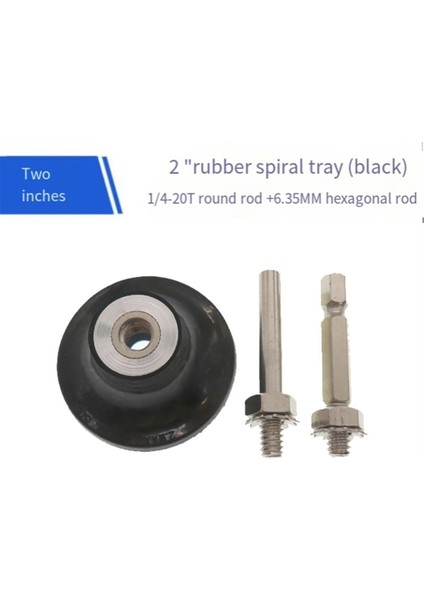 1/4 Inç Şaftlı 2 Inç Disk Ped Tutucu Yuvarlak Altıgen (Yurt Dışından)