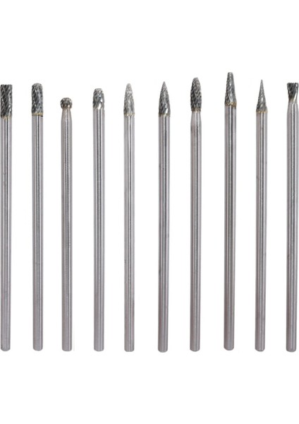 10 Adet 6X6X150MM Çimentolu Karbür Döner Dosya Tungsten Çelik (Yurt Dışından)