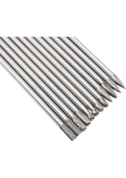 10 Adet 6X6X150MM Çimentolu Karbür Döner Dosya Tungsten Çelik (Yurt Dışından)