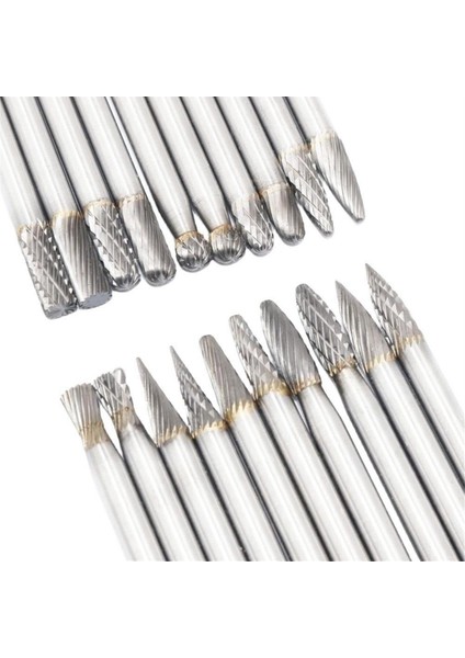 10 Adet 6X6X150MM Çimentolu Karbür Döner Dosya Tungsten Çelik (Yurt Dışından)