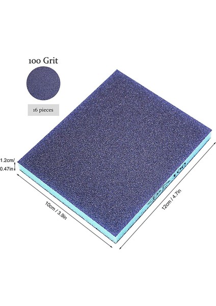 Zımpara Süngeri, 16 Parça Zımpara Bloğu (100 120 220 ) (Yurt Dışından) fiyatları