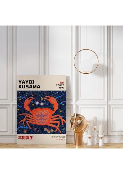Modern Duvar Tablosu Yengeç Kanvas Tablo Sanatsal Duvar Dekorasyonu