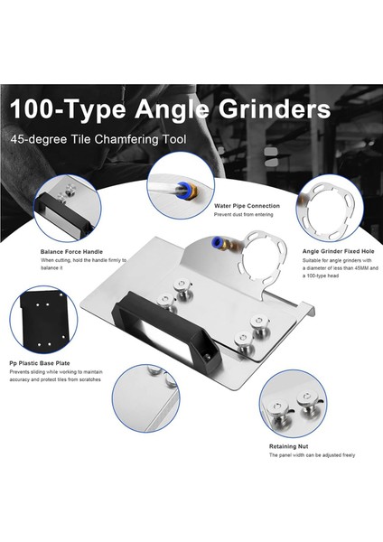 Açı Taşlama Makinesi Standı Seti, Fayans 45° Pahlı Için 6 Parça (Yurt Dışından) fiyatları