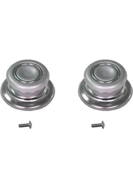 2 Adet Gri Tüm Tencere Tava Kapaklarına Uygun Bagalit Tepe Cam Tencere Kapağı Kulpu