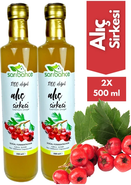 Alıç Sirkesi 500 ml 2'li Paket - Organik Doğal Fermente