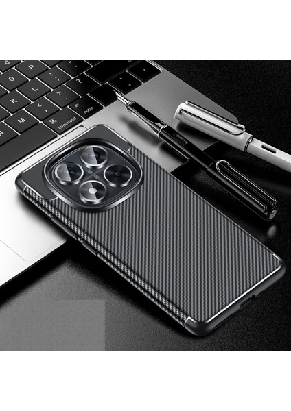 Xiaomi Poco X7 Kılıf Kamera Korumalı Karbon Desenli Renk Atmaz Koruyucu Silikon Kapak
